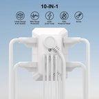 Multi Plug Wall Outlet Surge Protector with 6-Outlet & 4 USB Ports(2USB-C)