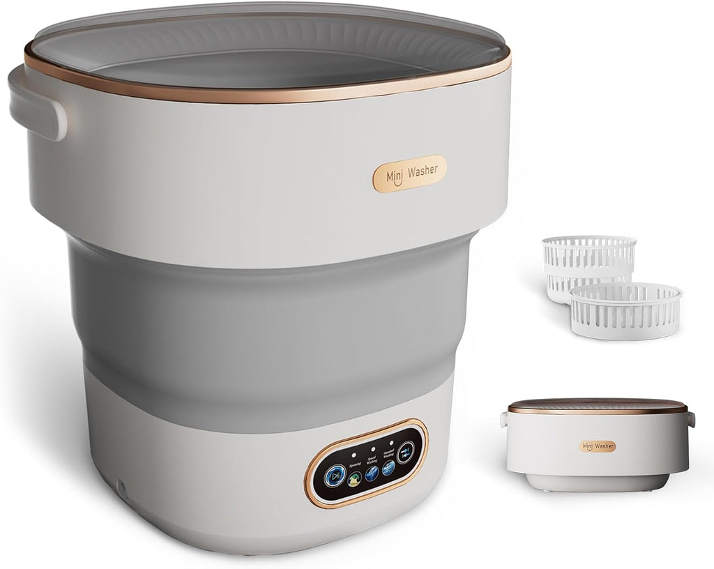 20L Portable Washing Machine,Folding Washer Machine and Spin-Dryer