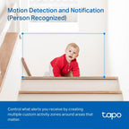 Tapo C210 2K 3MP Pan/Tilt Indoor Security Camera Pet Camera House Security
