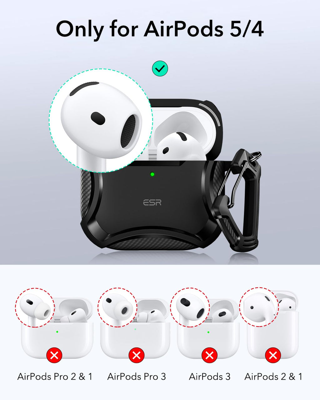 ESR for AirPods Pro 2 Case, Compatible with MagSafe, Navy Blue