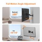 GRIFEMA Tilt TV Wall Bracket for 26 to 65 Inch TVs