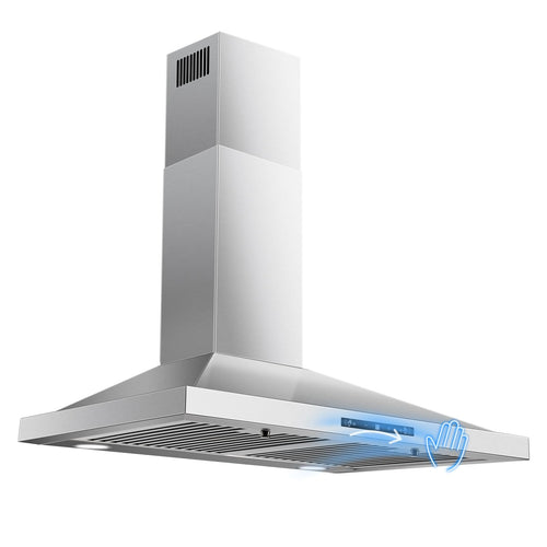 24 inch Range Hood, Ducted/Ductless Range Hood 450CFM, Wall Mount