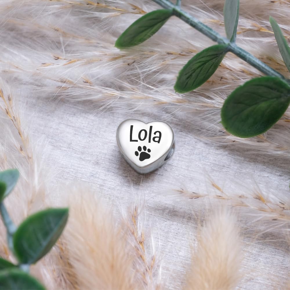 2Burned Custom Personalised Stainless Steel 316 Love Heart Photo Charm