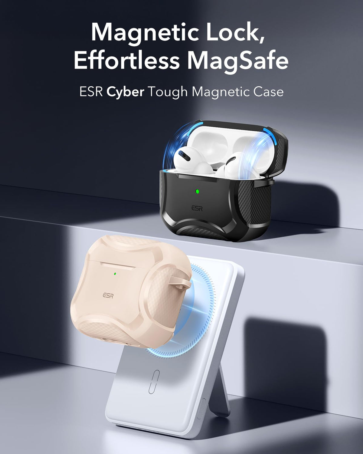 ESR for AirPods Pro 2 Case, Compatible with MagSafe, Navy Blue