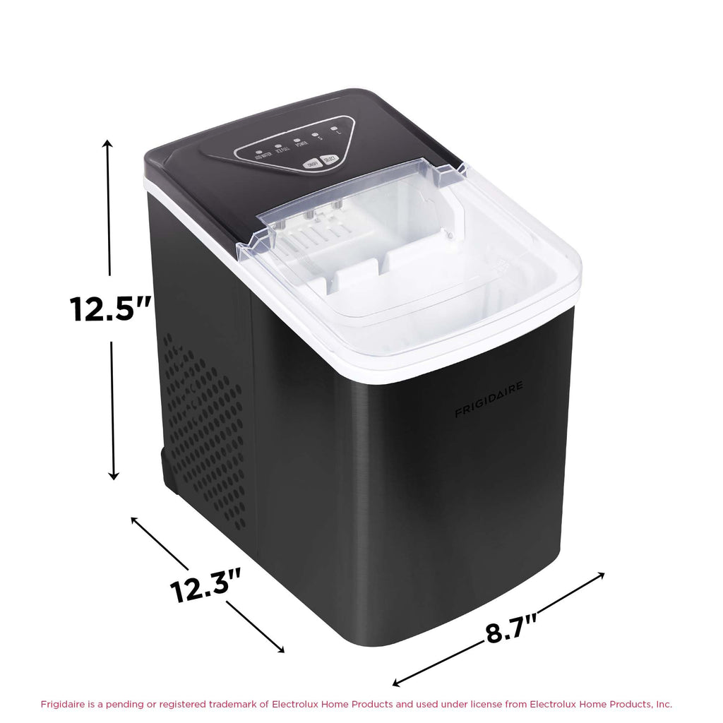 Frigidaire EFIC123-SS Counter Top Maker, Produces 26 pounds Ice per Day, Stainless Steel