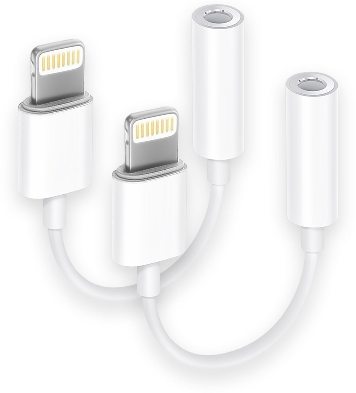 Apple MFi Certified 1 Pack Lightning to 3.5 mm Headphone Jack Adapter for iPhone, iPhone Aux Adapter Converter Dongle Audio Cable Compatible with iPhone 14 13 12 11 X XS 8 7 Black