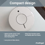 FireAngel FA6620 Optical, Battery Powered Fire/Smoke Alarms for Home