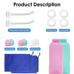 Portable Bidet 2 Pack, RUFCRIL 500ml Peri Bottle Postpartum, Boilable TPE