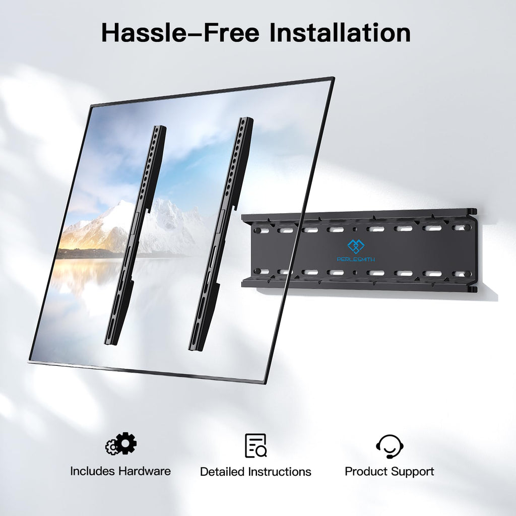 PERLESMITH Tilting TV Wall Mount for 23–60 inch TVs up to 115 lbs