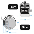 tally counter, 4-digit clicker counter, Metal hand tally counters clicker for counting, golf scoring