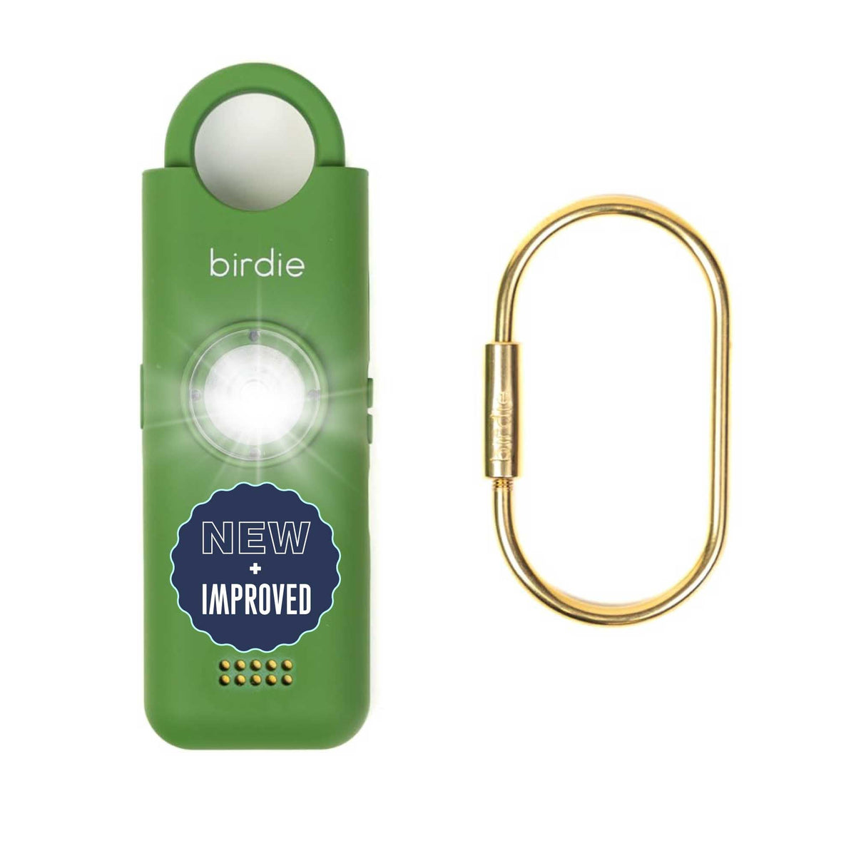 She’s Birdie 3.0 New Version – The Original Personal Safety Alarm for Women by Women–Loud Siren, Flash Light and Rechargeable Battery in a Variety of Colors (Coral Orange)