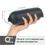 [3 Pack] Flemoon Outdoor Extension Cord Safety Cover with Waterproof Seal
