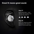 Beats Studio Buds + | True Wireless Noise Cancelling Earbuds, Enhanced Apple & Android Compatibility, Built-in Microphone, Sweat Resistant Bluetooth Headphones, Spatial Audio - Black/Gold