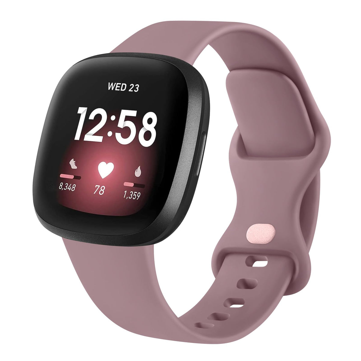 AK Straps for Fitbit Sense 2/Fitbit Sense/Fitbit Versa 4/Fitbit Versa 3 Straps for Women Men,Silicone Sport Classic Soft Replacement Straps Compatible with Fitbit Versa 3/Versa 4/Sense/Sense 2