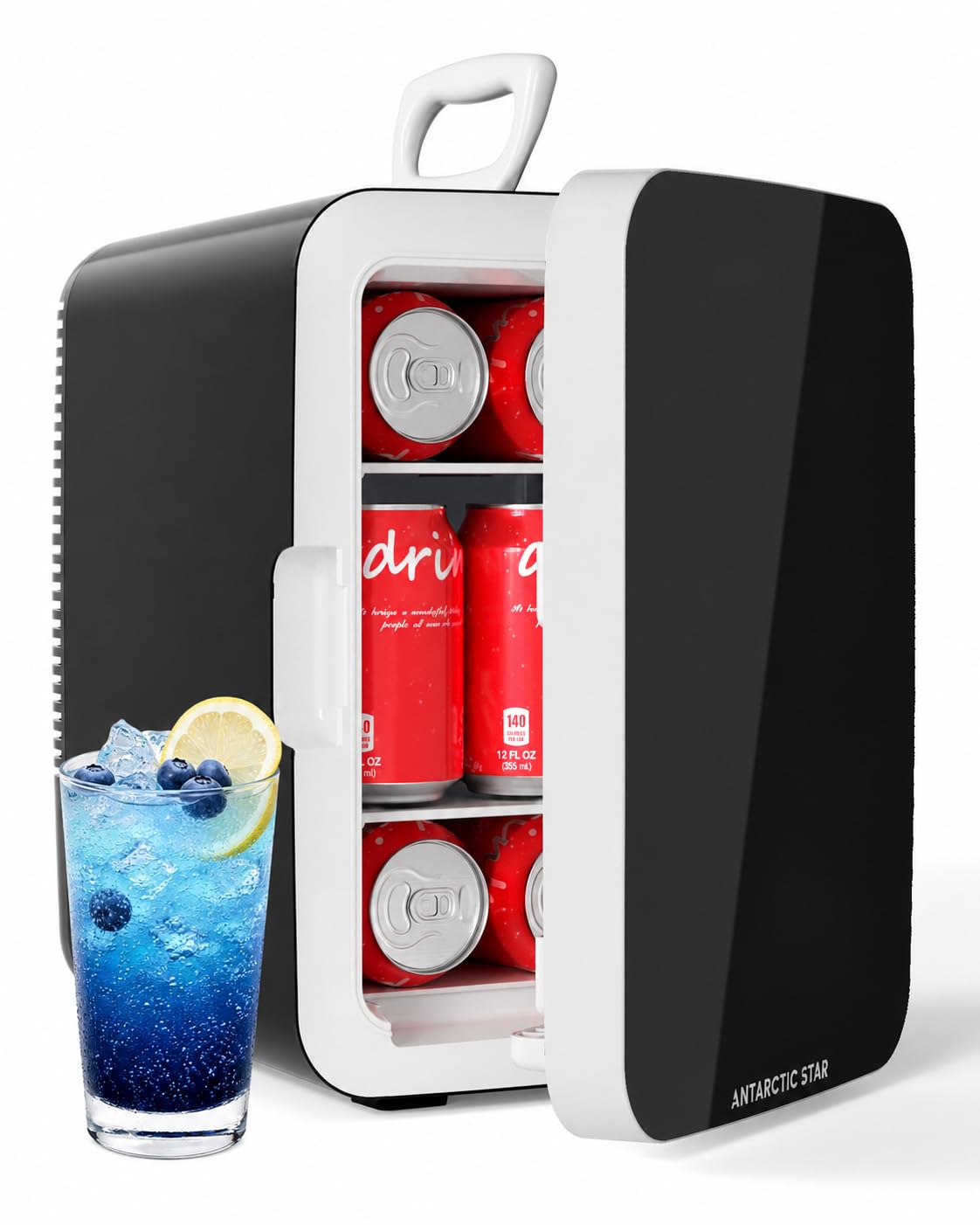 Antarctic Star 10L Compact Mini Fridge, 2.6 Gal Portable Small Refrigerator