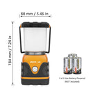 LE Camping Lantern Battery Powered, 1000lm Camping Light, Warm & Cool Lamp