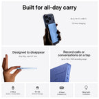 Pocket AI Voice Recorder, Auto Transcription, AI Note Taker, Space Grey