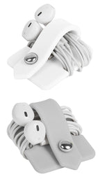 Portable Electronic Device Cover Cord Organizer for Earphones, Yellow