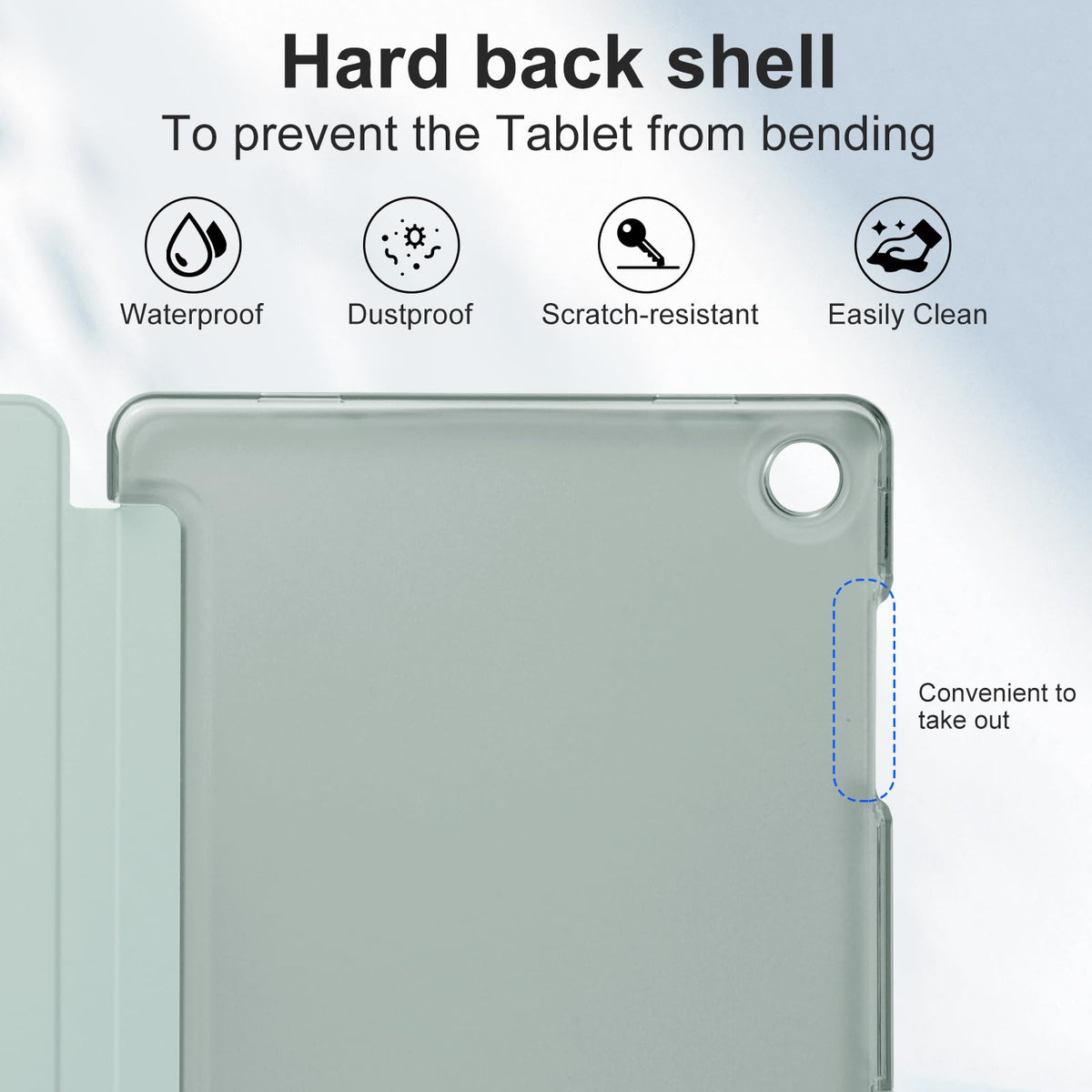 CoBak Case for Samsung Galaxy Tab A11+ Plus 11 Inch 2025/A9+ Plus 2023 - PU Leather Smart Cover with Auto Sleep/Wake for Tab A11+, Translucent Hard Shell, Multi-Viewing Angles, Orange