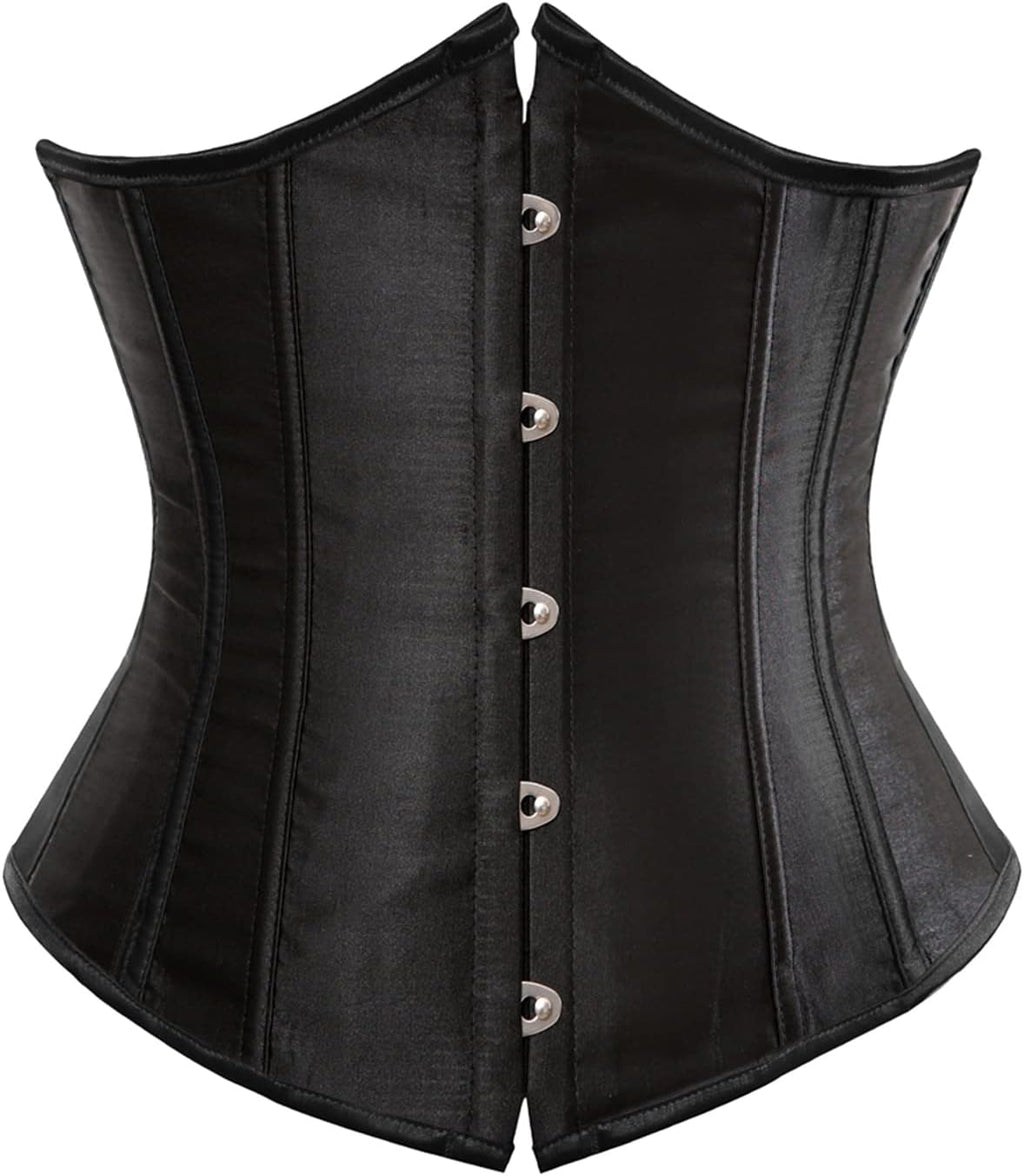 LSFYSZD Women's Lace Up Boned Overbust Corset Bustier Lingerie Bodyshaper Top Plus Size