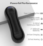 Hand Warmers Rechargeable 2 Pack, 6000mAh, 3 Heat Settings, Black