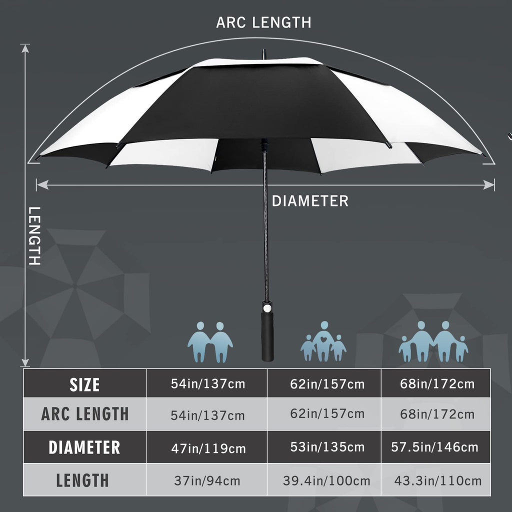 ZOMAKE Golf Umbrella Windproof and Rainproof Large