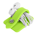 Portable Electronic Device Cover Cord Organizer for Earphones, Yellow