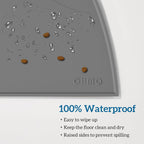 OHMO Silicone Cat Food Mat for Food&Water Bowls, 46x25cm, Honey