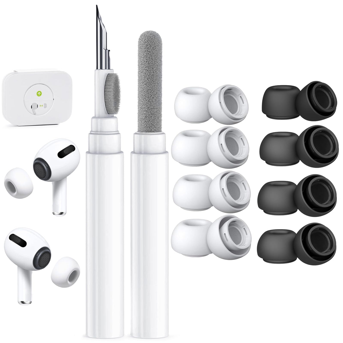 5 Pairs Replacement Ear Tips for AirPods Pro 3 (White)