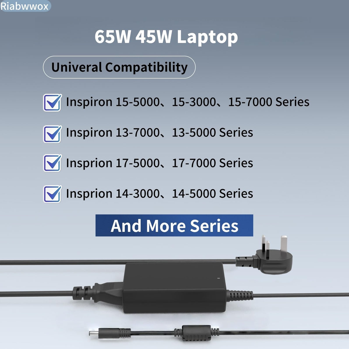 Universal 65W USB C Laptop Charger Compatible with Lenovo Thinkpad