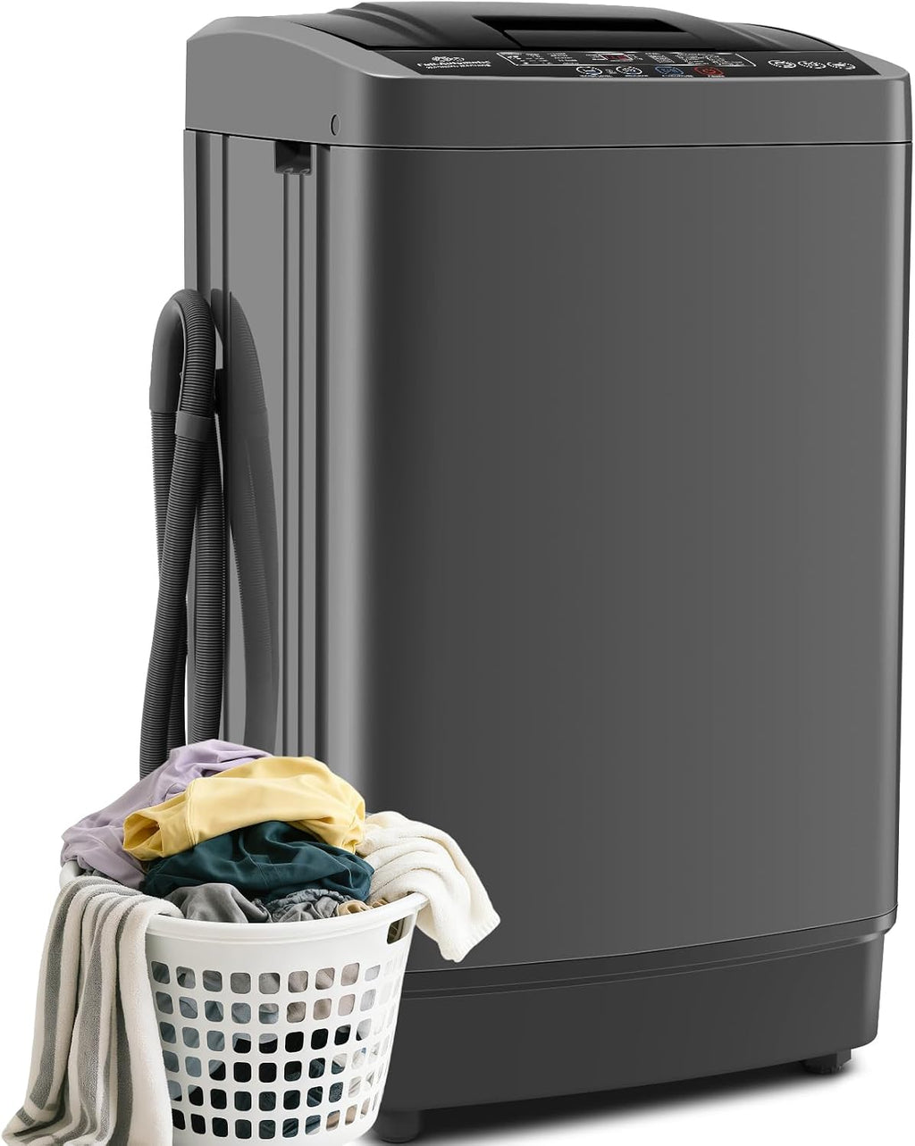 Nictemaw 2.8 Cu.ft. Portable Washer with Drain Pump, 20 lbs Capacity