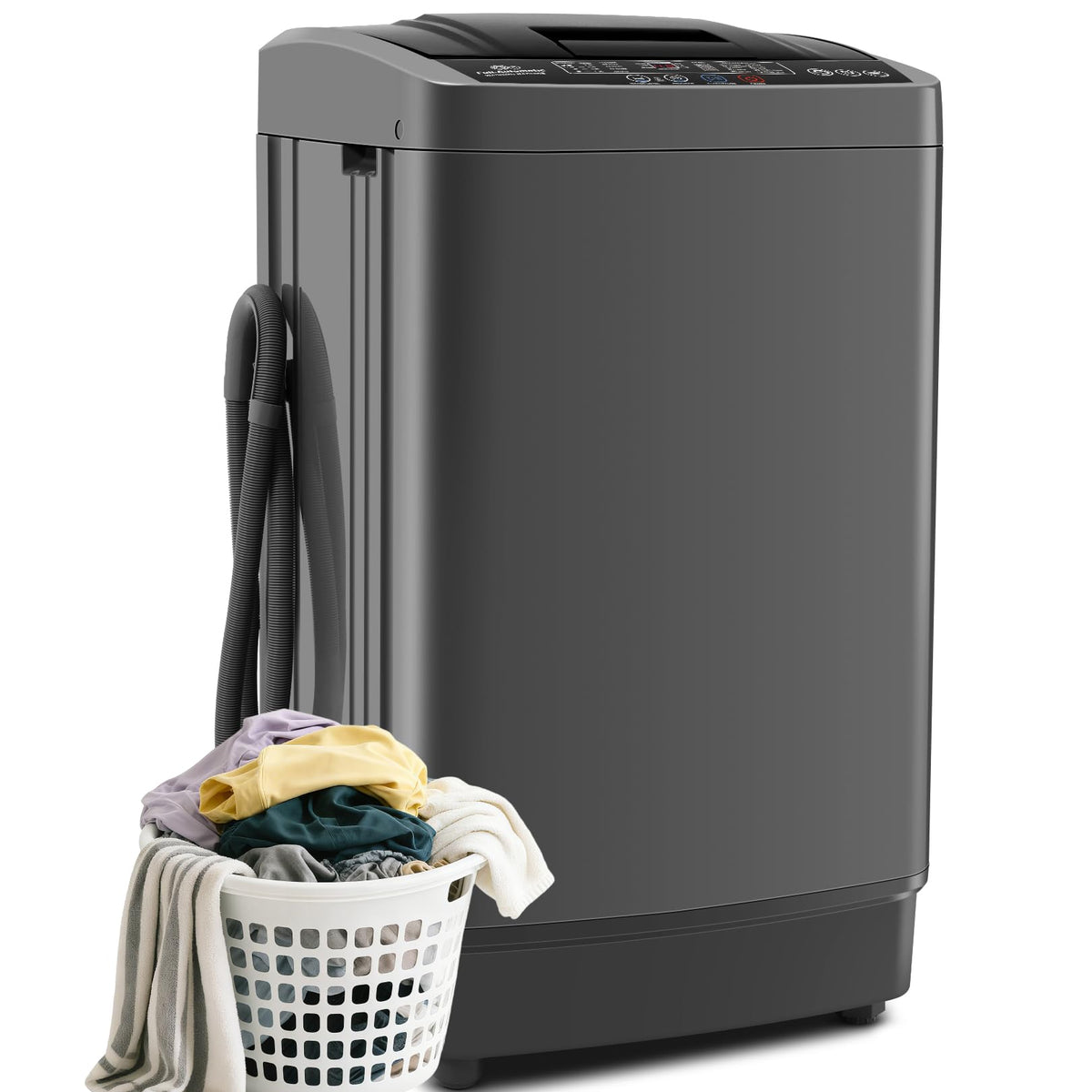 Nictemaw 2.8 Cu.ft. Portable Washer with Drain Pump, 20 lbs Capacity