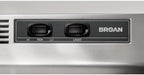 Broan-NuTone 413604 Non-Ducted Ductless Range Hood Insert with Light, Exhaust Fan for Under Cabinet, 36-Inch, Stainless Steel