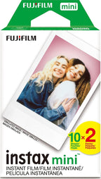 FUJIFILM Instax Mini Instant Film Twin Pack (White), 20 Photos