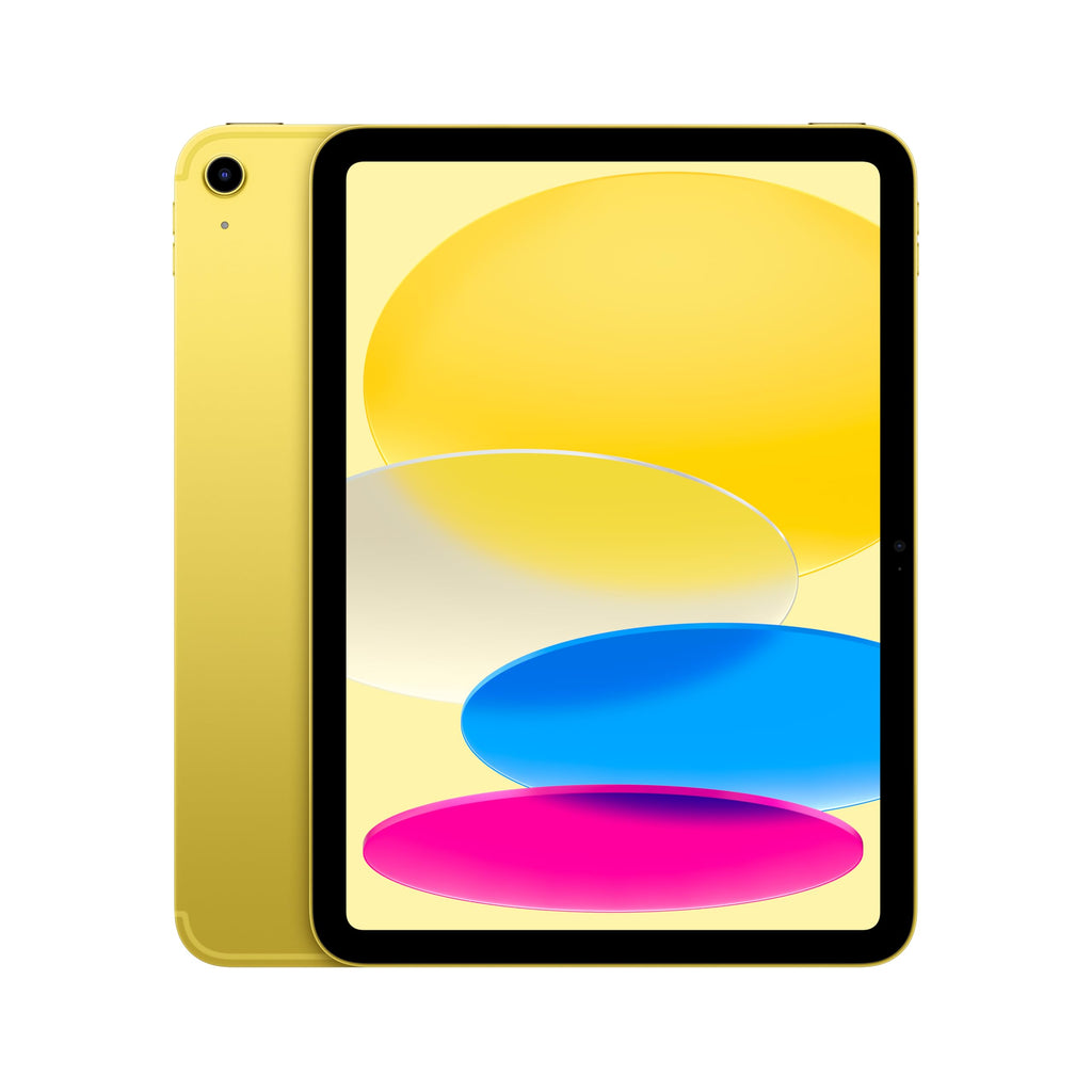 Apple iPad 11-inch: A16 chip, 11-inch Model, Liquid Retina Display, 128GB, Wi-Fi 6, 12MP Front/12MP Back Camera, Touch ID, All-Day Battery Life — Yellow with AppleCare+ (2 Years)