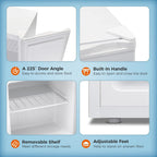 Kismile Small Freezer Upright, 3.0 Cu.ft Mini Freezer, Stainless Steel