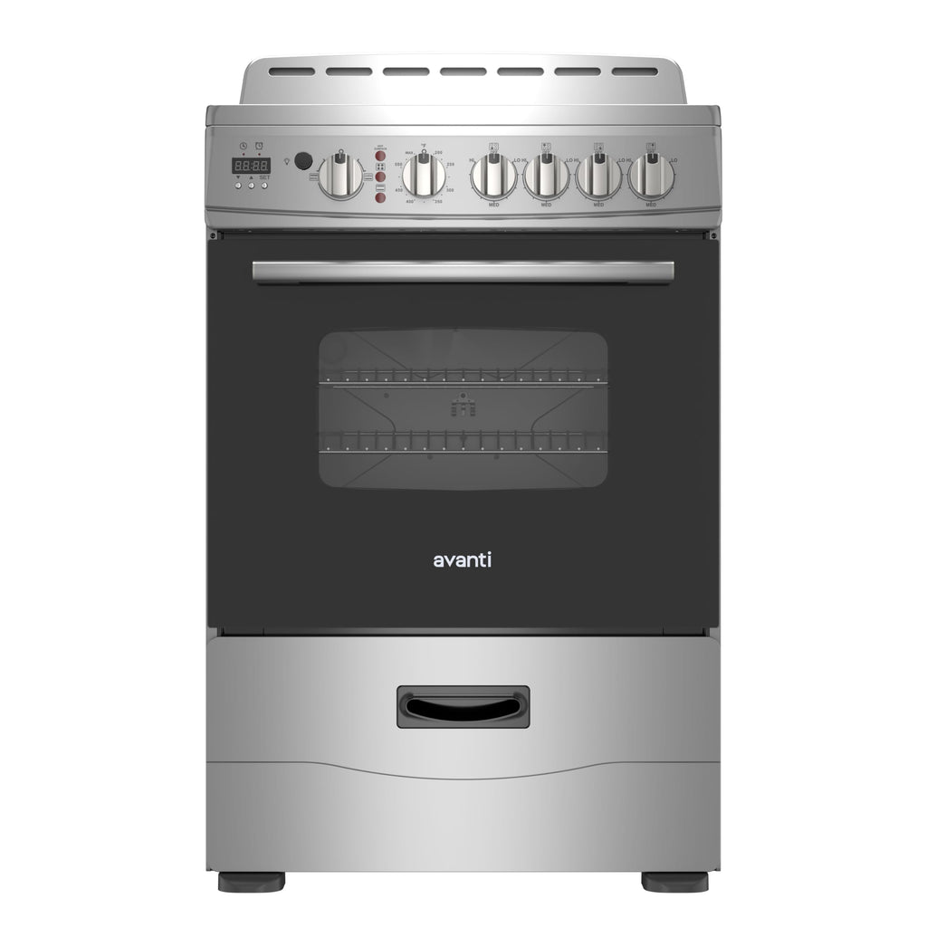 Avanti 20-Inch Freestanding Electric Range with Ceramic Glass Cooktop, in Black (CERU200P1B)
