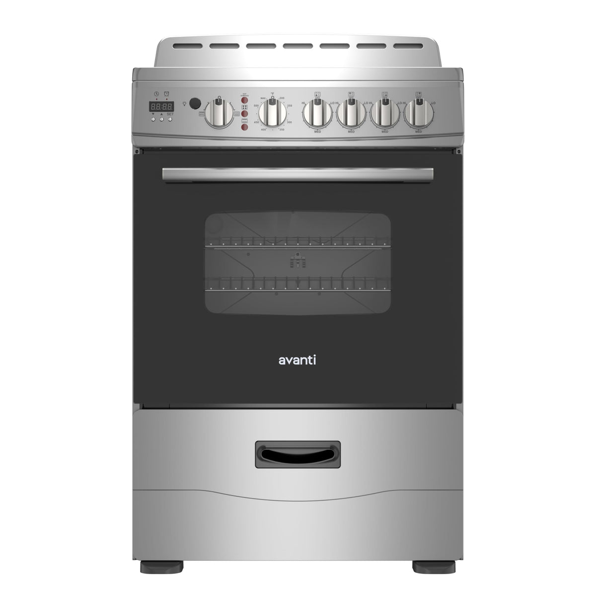 Avanti 20-Inch Freestanding Electric Range with Ceramic Glass Cooktop, in Black (CERU200P1B)