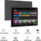 Android Tablet 10 Inch Tablet With Case Stylus Android 15 Tablets 8GB RAM 32GB ROM Support 1TB Expansion 6000mah Battery 10.1" IPS HD Touchscreen 2MP+8MP Dual Camera WIFI-6 Bluetooth5.0 Tablets