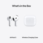 Apple AirPods 5 Wireless Earbuds with AppleCare+ (2 years)