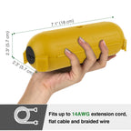 [3 Pack] Flemoon Outdoor Extension Cord Safety Cover with Waterproof Seal