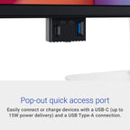 Dell 27 Plus QHD Monitor - S2725DSM - 27-inch QHD (2560x1440) 144Hz 1ms Display, 2 x 3W Speakers, HDMI/DisplayPort 1.4 Connectivity, Height/Tilt/Pivot/Swivel Adjustability, AMD FreeSync - Ash White