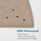 OHMO Silicone Cat Food Mat for Food&Water Bowls, 46x25cm, Honey