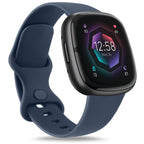 AK Straps for Fitbit Sense 2/Fitbit Sense/Fitbit Versa 4/Fitbit Versa 3 Straps for Women Men,Silicone Sport Classic Soft Replacement Straps Compatible with Fitbit Versa 3/Versa 4/Sense/Sense 2