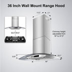42 inch Range Hood Under Cabinet 1200 CFM Stainless Steel Stove Vent Hoods