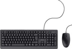 Trust Taro Wired Keyboard and Mouse Set QWERTY UK Layout, Black