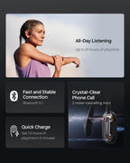 SHOKZ OpenRun Pro - Open-Ear Bluetooth Bone Conduction Sport Headphones - Sweat Resistant Wireless Earphones for Workouts and Running with Premium Deep Base - Built-in Mic, with Hair Band
