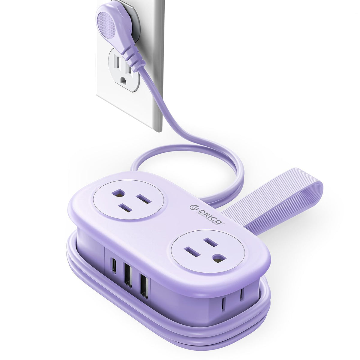 ORICO Cruise Approved Travel Power Strip, 4FT Wrap-Around Extension Cord
