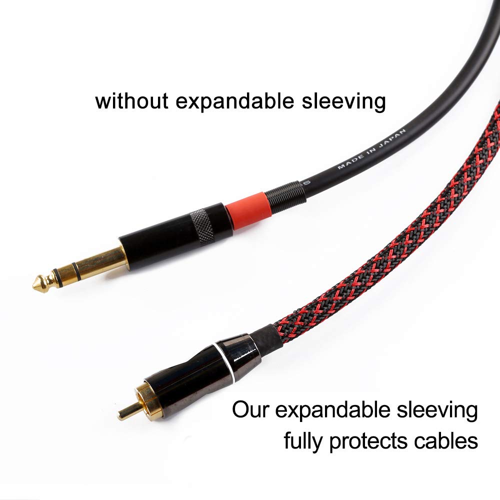 100ft - 1/2 inch PET Expandable Braided Sleeving – Black – Alex Tech Braided Cable Sleeve