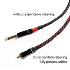 100ft - 1/2 inch PET Expandable Braided Sleeving – Black – Alex Tech Braided Cable Sleeve